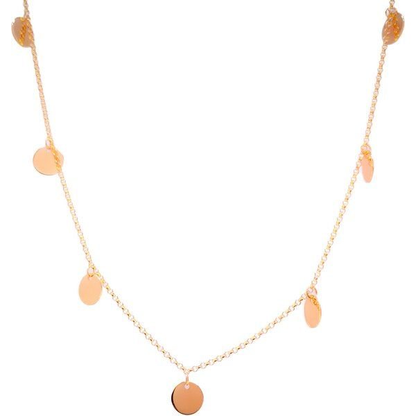 MOANINA Kette Glow Mini Coins - 925 Silber/18k Gold Vermeil
