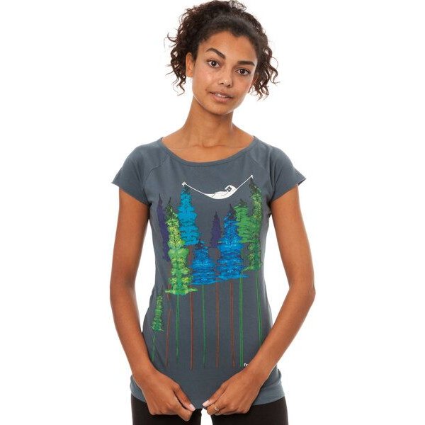 FellHerz Damen T-Shirt Wood Girl aus 100% Biobaumwolle