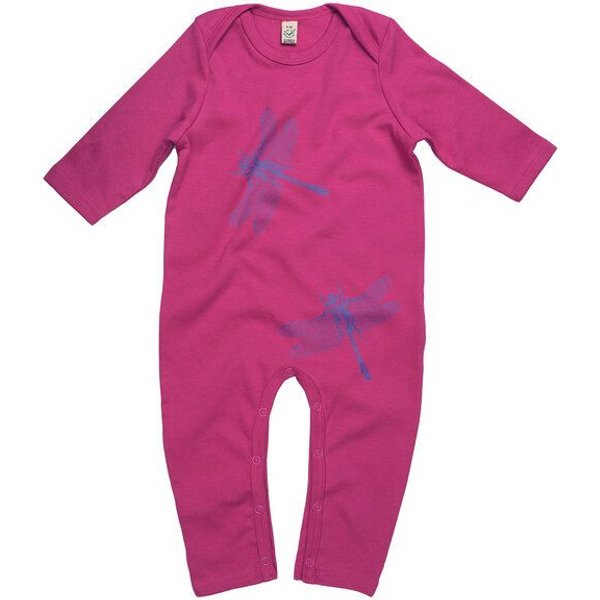 HANDGEDRUCKT "3Azurjungfern" Baby Jumpsuit Earth Positive