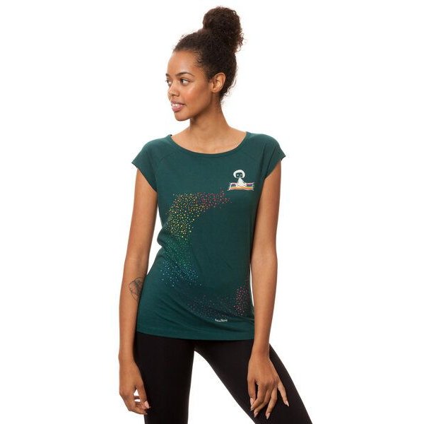 FellHerz Damen Raglan T-Shirt Ommm aus 100% Biobaumwolle