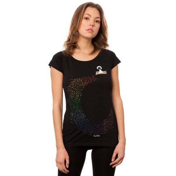 FellHerz Damen Raglan T-Shirt Ommm aus 100% Biobaumwolle
