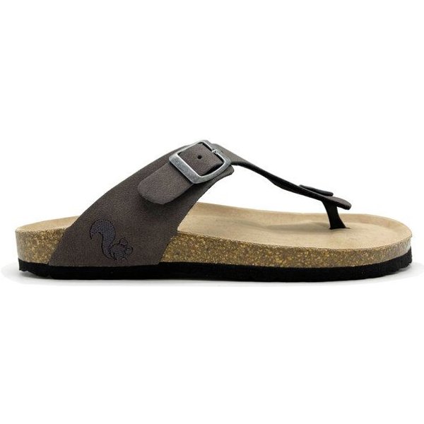 Vegane thies ® Eco Bio Thong Sandale aus rec. PET mit Kork-Tieffussbett MEN