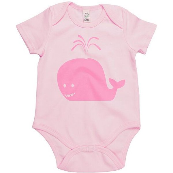 HANDGEDRUCKT "Wal" Baby Body Earth Positive