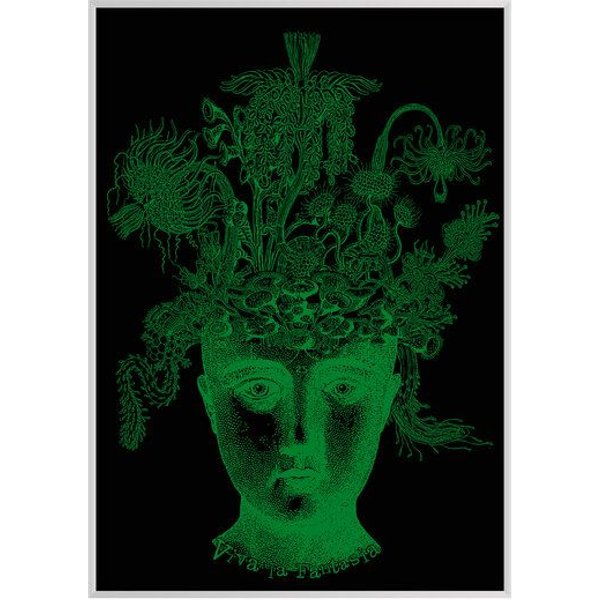 HANDGEDRUCKT "Viva la Fantasia" A2 Hand-Siebdruck-Poster