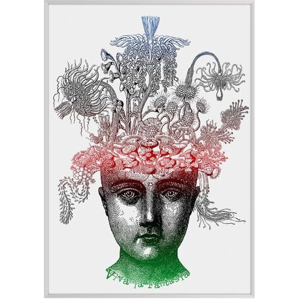 HANDGEDRUCKT "Viva la Fantasia" A2 Hand-Siebdruck-Poster