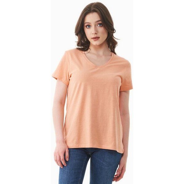 ORGANICATION Damen Basic T-Shirt aus Bio-Baumwolle mit V-Ausschnitt