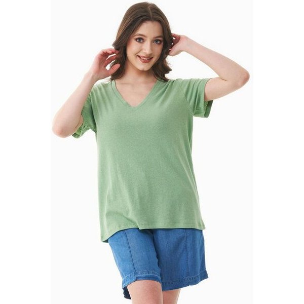 ORGANICATION T-Shirt aus Bio-Baumwolle und Leinen