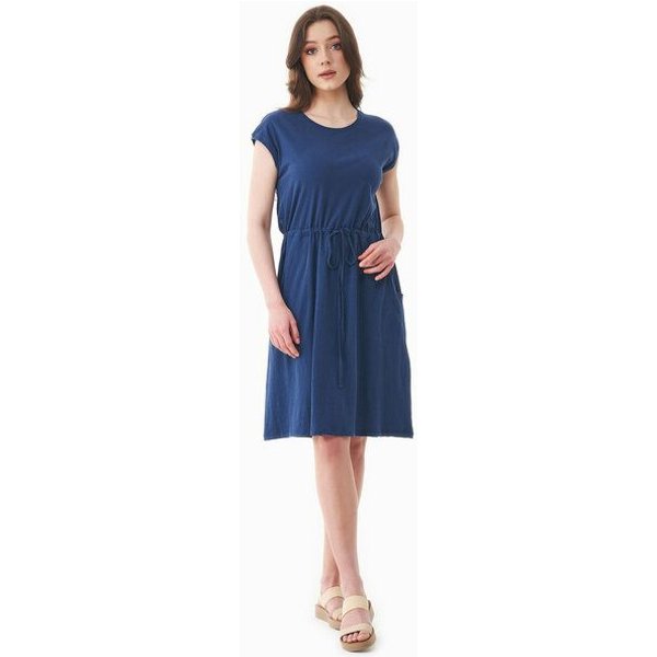 ORGANICATION Jerseykleid aus Bio-Baumwolle und Leinen