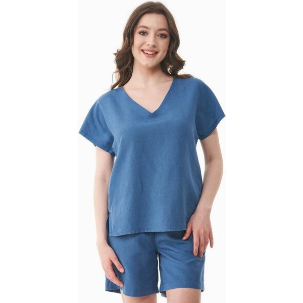ORGANICATION Bluse aus TENCEL Lyocell und Leinen