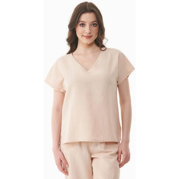 ORGANICATION Bluse aus TENCEL Lyocell und Leinen