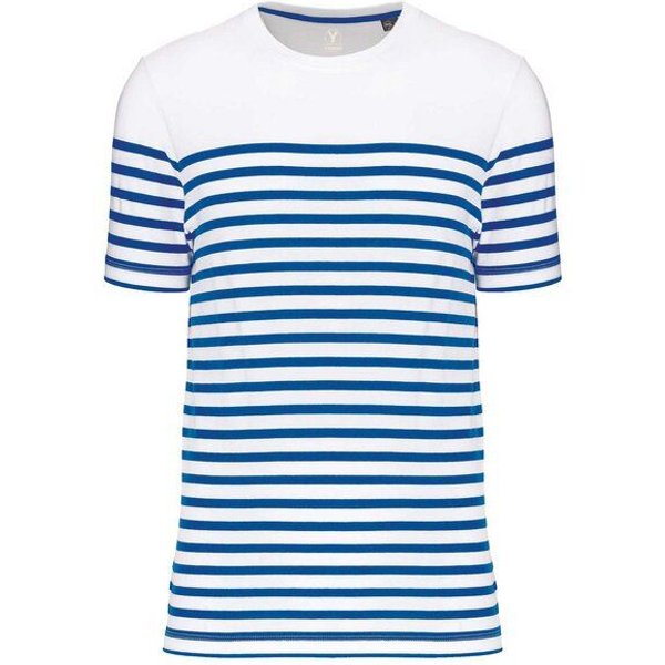 YTWOO Nachhaltiges Herren-T-Shirt mit Rundhalsausschnitt im Marine-Stil