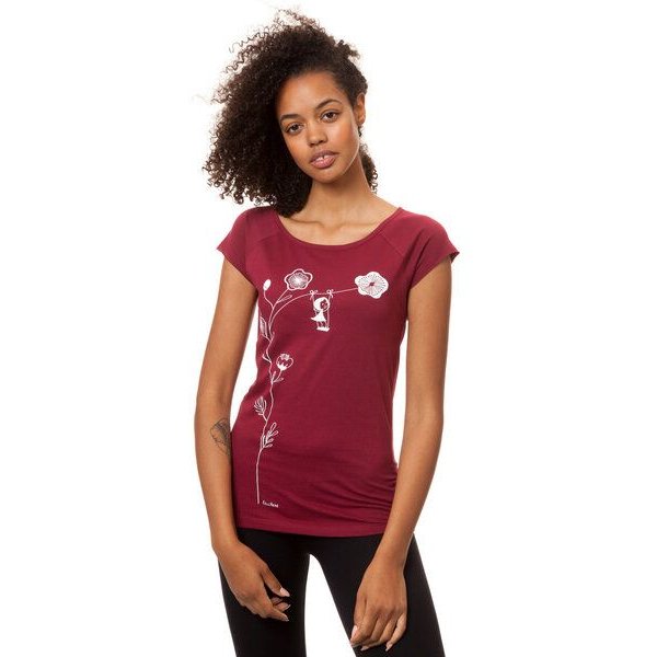 FellHerz Damen Raglan T-Shirt Schaukelmädchen aus 100% Biobaumwolle