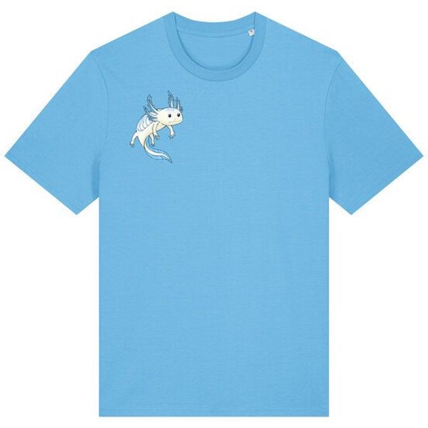 Spangeltangel T-Shirt bedruckt, Axolotl, nachhaltig, Tiere, Unisex, lustig, Biobaumwolle