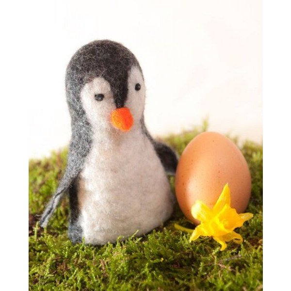 short'n'pietz Pinguin als Filz-Eierwärmer