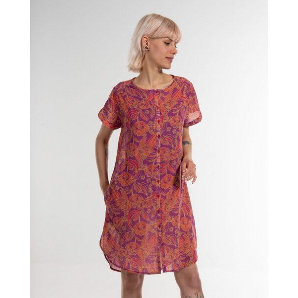 Alma & Lovis Print-Blusenkleid aus feinem Bio-Baumwoll-Batist | Phoenix Jumper