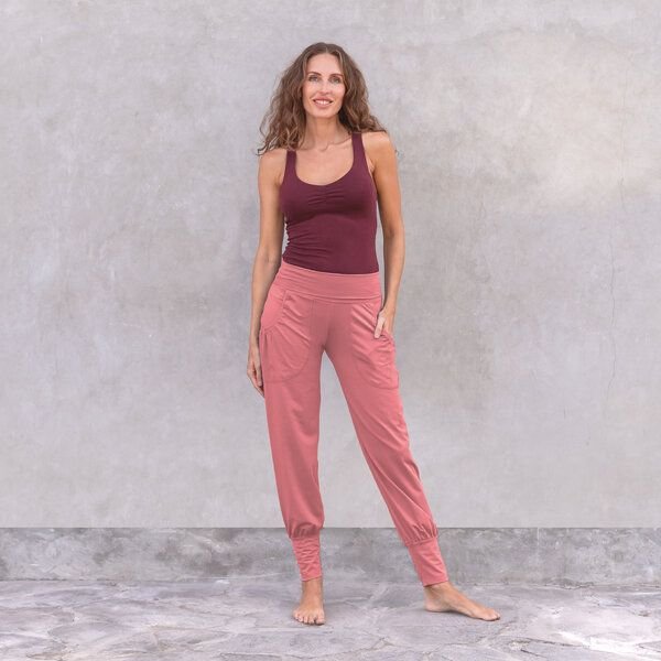 Jaya NOURI UNI - Damen - lockeres Top für Yoga aus Biobaumwolle