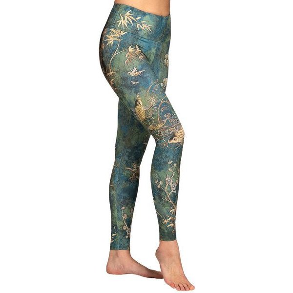 Magadi Yoga Leggings CAMO komfortables Stretchmaterial, eingearbeitete Tasche
