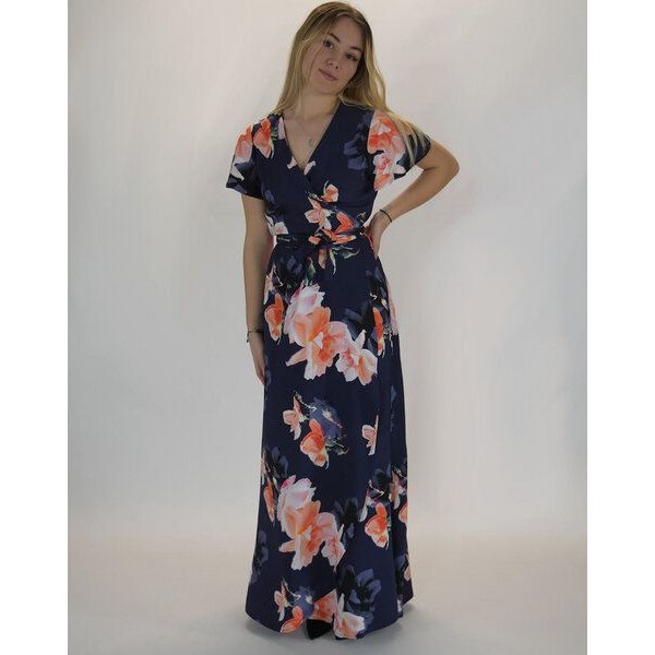 Aatise Langes Abendkleid im Wickeleffekt Zermonie 100% EcoVero