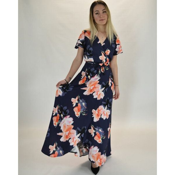 Aatise Langes Abendkleid im Wickeleffekt Zermonie 100% EcoVero