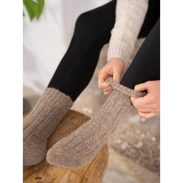 FUXBAU Alpaka Schafwollsocken