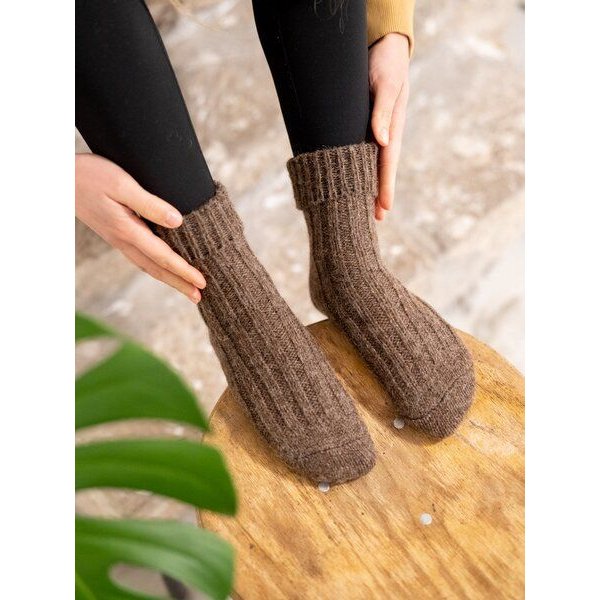FUXBAU Alpaka Schafwollsocken