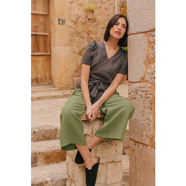 AmourLinen Elisa Wickeltop aus Leinen