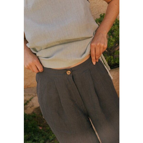 AmourLinen Klassische Leinenhose Lydia