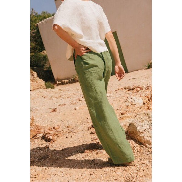 AmourLinen Barbora gerade Leinenhose