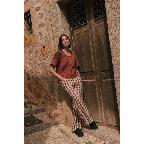 AmourLinen Barbora gerade Leinenhose