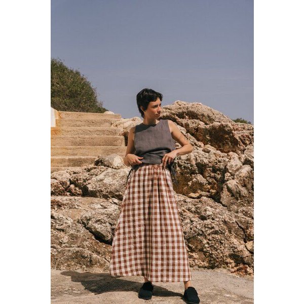 AmourLinen Langer Leinenrock Mona