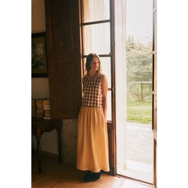 AmourLinen Langer Leinenrock Mona