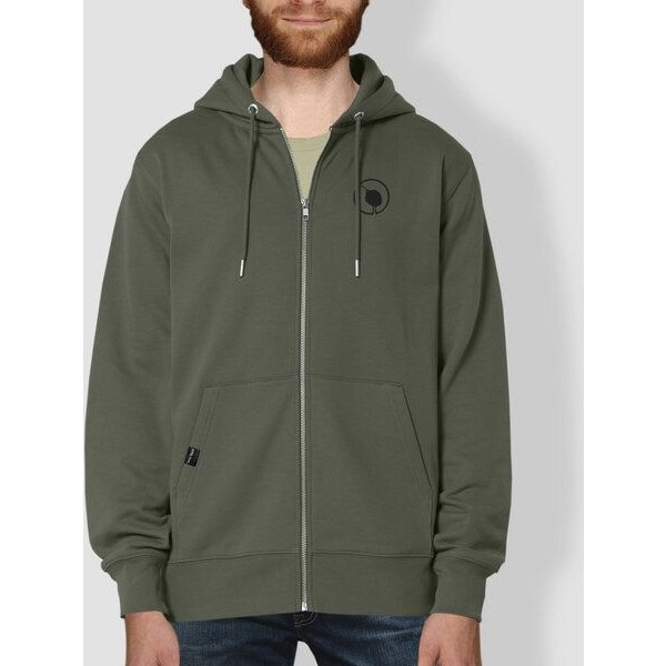 little kiwi Herren Hoodie, "Kleiner Kiwi", Khaki