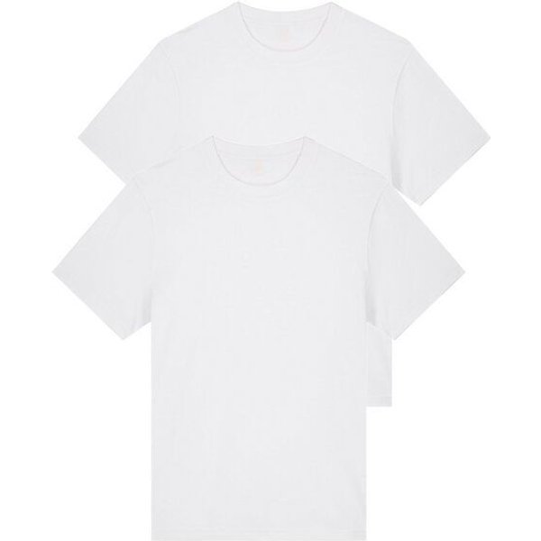 YTWOO Doppelpack Unisex-T-Shirts aus schwerem Stoff | Bio-Baumwolle