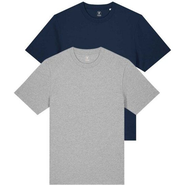YTWOO Doppelpack Unisex-T-Shirts aus schwerem Stoff | Bio-Baumwolle