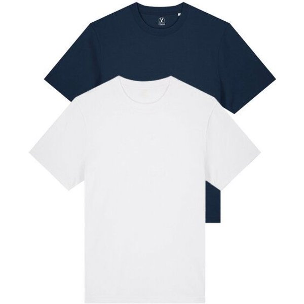YTWOO Doppelpack Unisex-T-Shirts aus schwerem Stoff | Bio-Baumwolle