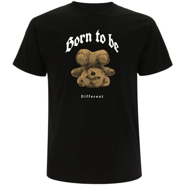 Spreecult Born To Be Different - Bio und Fair - Männer Unisex T-Shirt - Teddybär