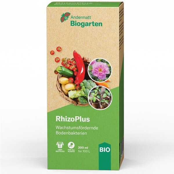Andermatt Biogarten RhizoPlus – Pflanzenstärkungsmittel zur Unterstützung von Wurzelwachstum und Nährstoffaufnahme