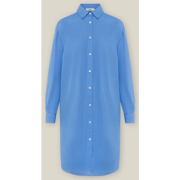 WOTE Kurzes Hemdblusenkleid aus 100 % Bio-Baumwolle