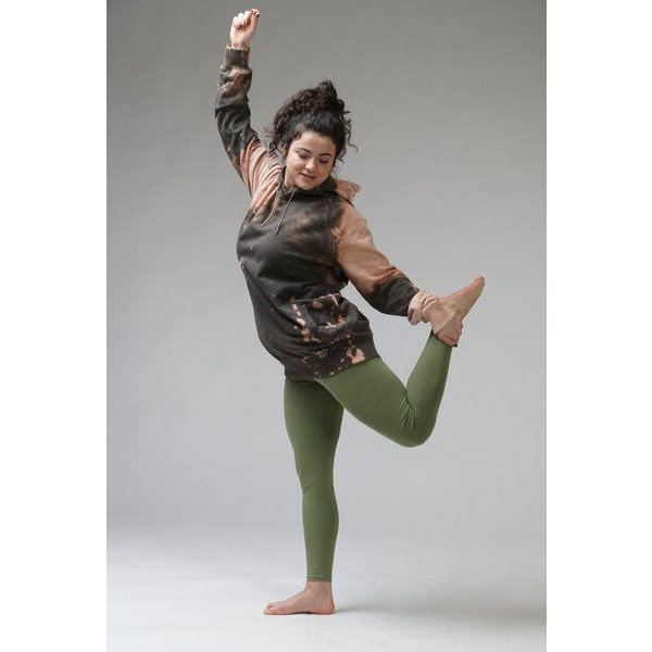 YogiLiebe Yoga Legging "Maitri" ausr Bio-Baumwolle mit V high waist Bund