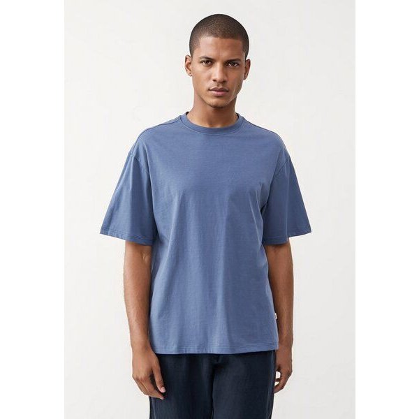 Givn Berlin T-Shirt GBCLIFF relaxed Fit aus Bio-Baumwolle - Steel Blue