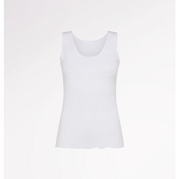CASAGiN Gerafftes Tanktop mit weiten Schultern aus TENCEL