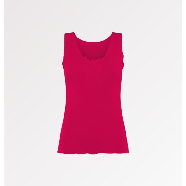 CASAGiN Gerafftes Tanktop mit weiten Schultern aus TENCEL