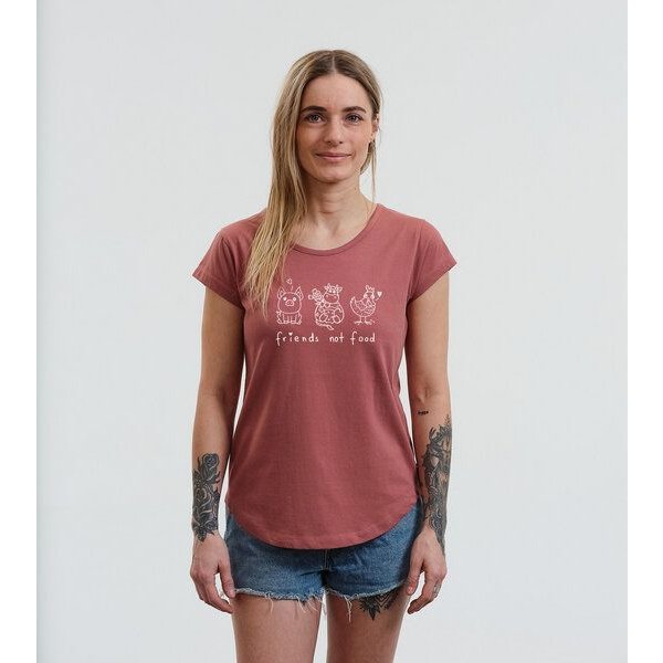 GARY MASH Shirt Asheville Friends not Food aus Bio-Baumwolle