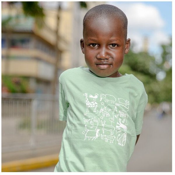 Kipepeo-Clothing Kinder T-Shirt SERENGETI. Handmade in Kenya