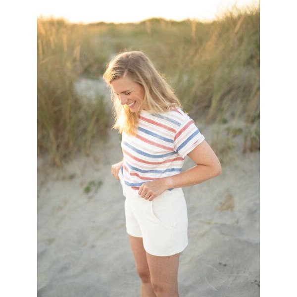 FUXBAU Frauen Ajour Streifenshirt