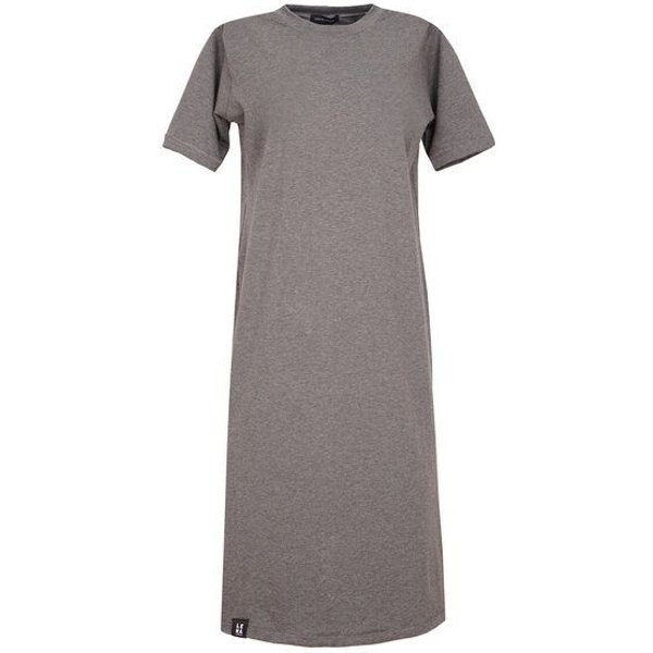Lena Schokolade Kleid Anthrazit meliert aus Bio-Jersey