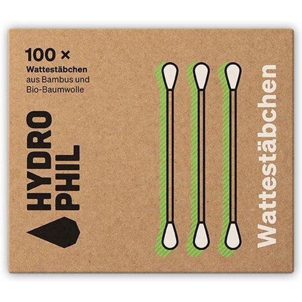 HYDROPHIL Wattestäbchen aus Bambus & Baumwolle