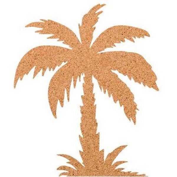 Kork-Deko Palme als Pinnwand aus Kork XXL ca. 80x50 cm