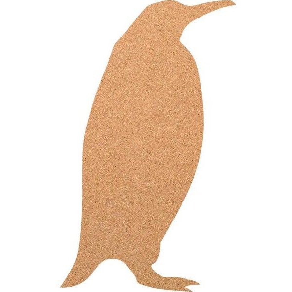 Kork-Deko Pinguin als Pinnwand aus Kork XXL ca. 80x50 cm