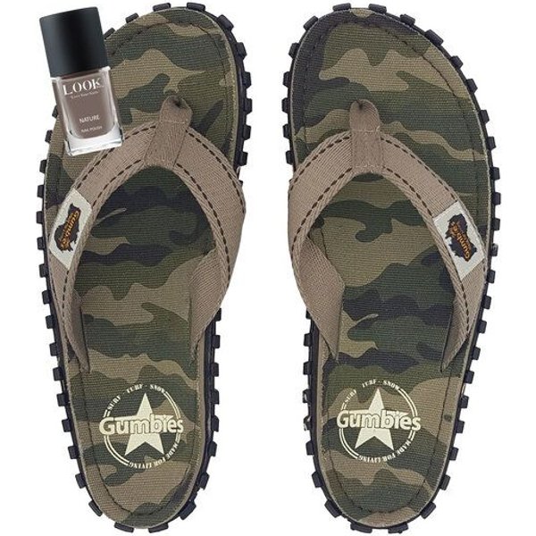 GUMBIES Set - Nachhaltiger Zehentrenner mit veganem Nagellack